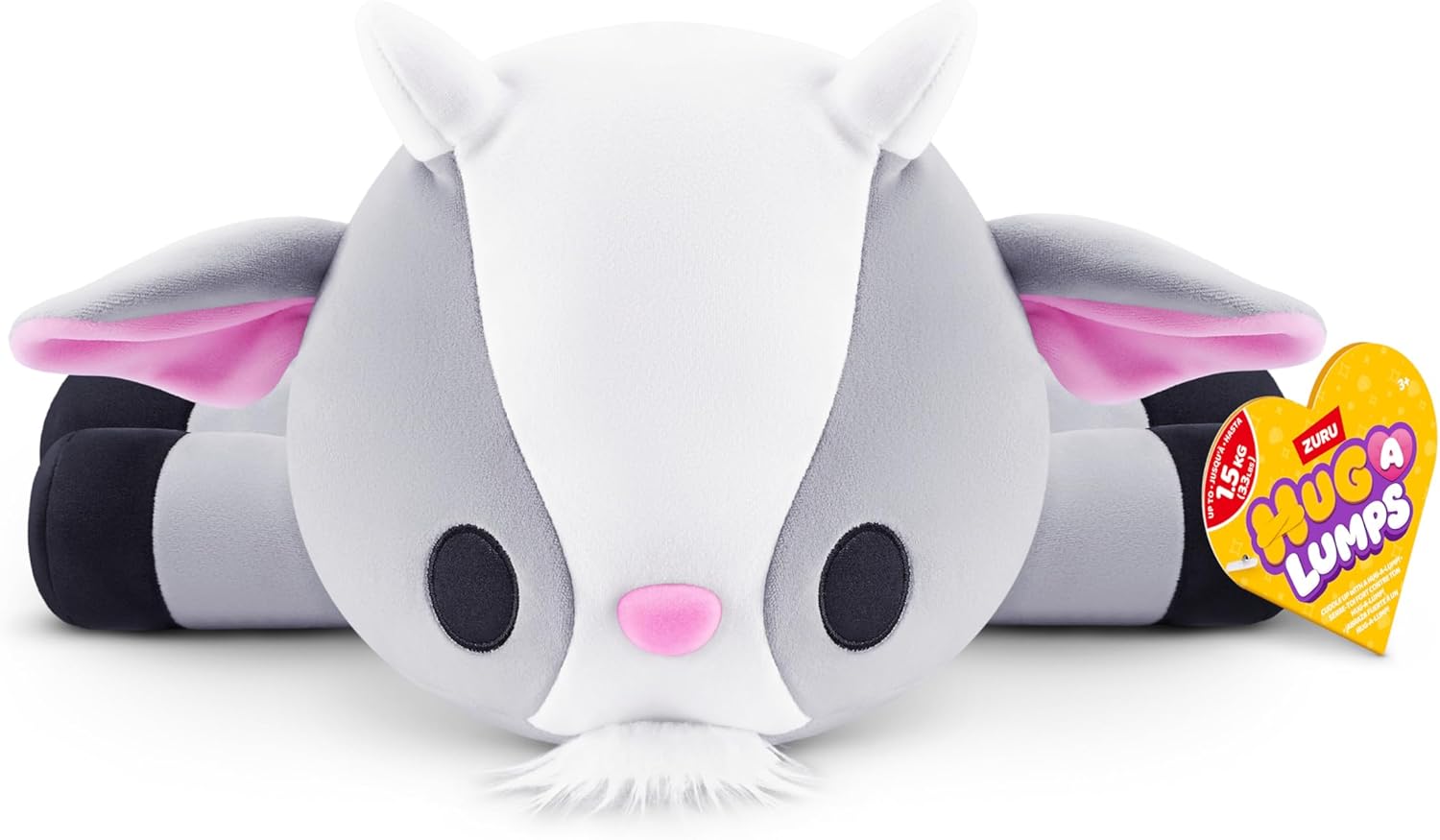 Hug-A-Lumps Billy Goat Graham weighted plush goat, soft and squishy cuddle companion