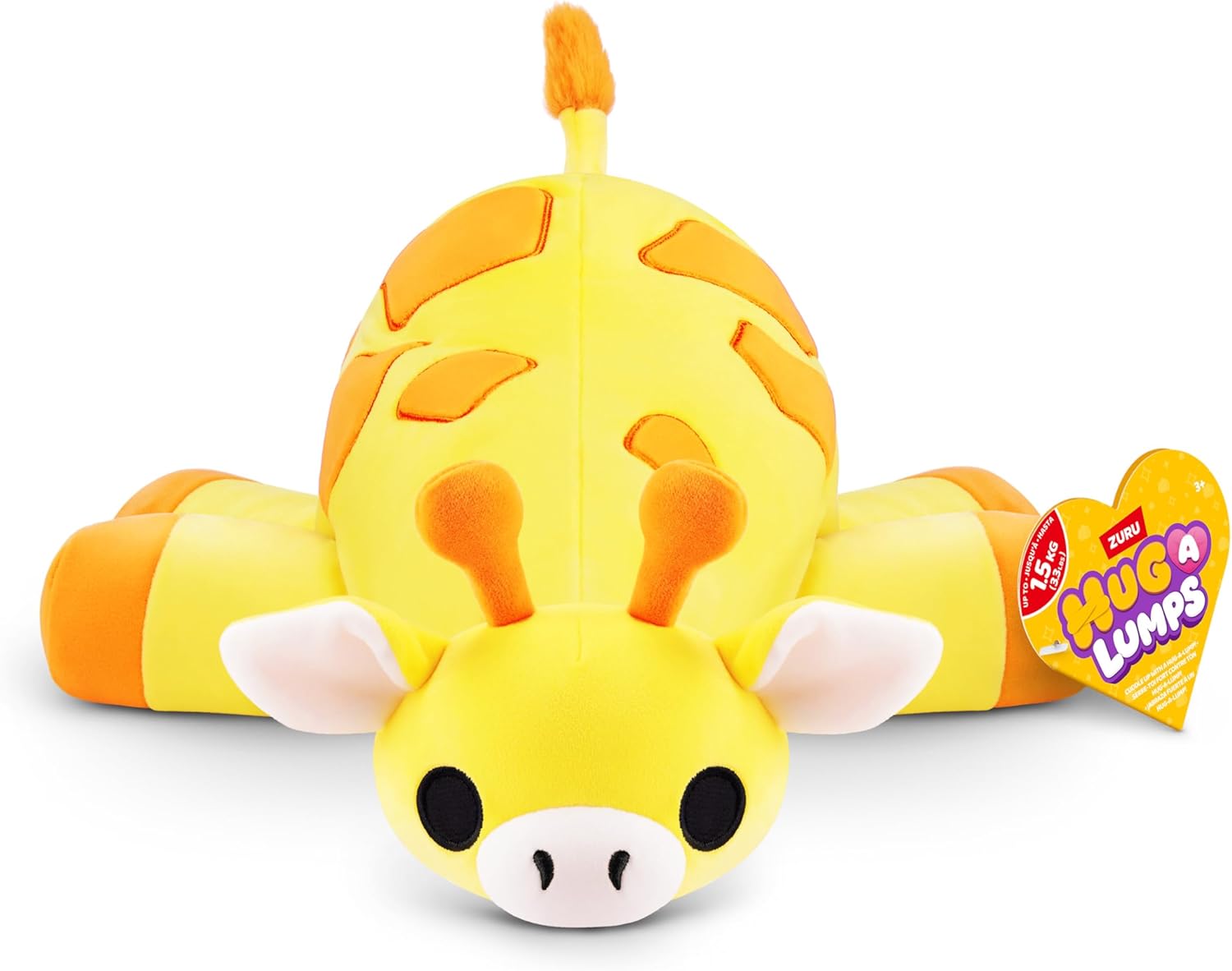 Hug-A-Lumps Giraffe Gigi weighted plush giraffe with sweet safari-inspired design