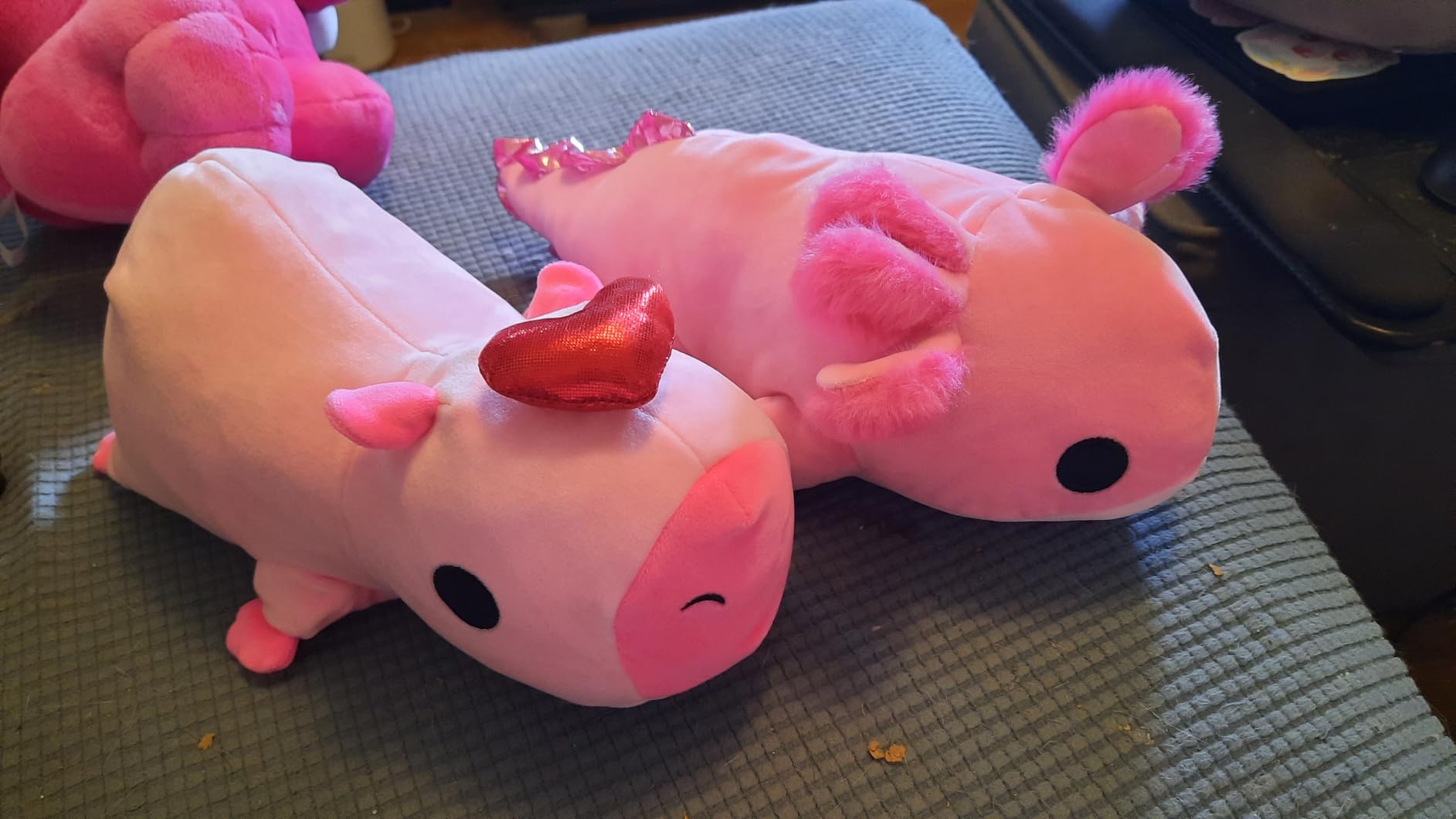 Customer photo of a Hug-A-Lumps plush given as a gift